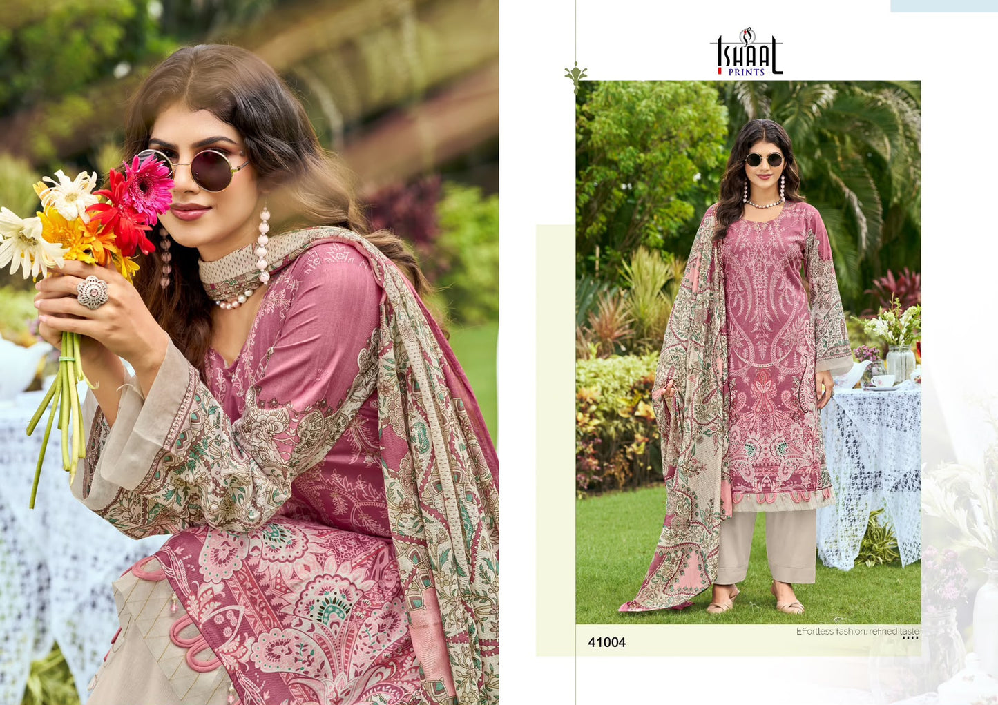 Gulmohar Vol 41 Ishaal Prints Lawn Karachi Salwar Suits Wholesale Rate