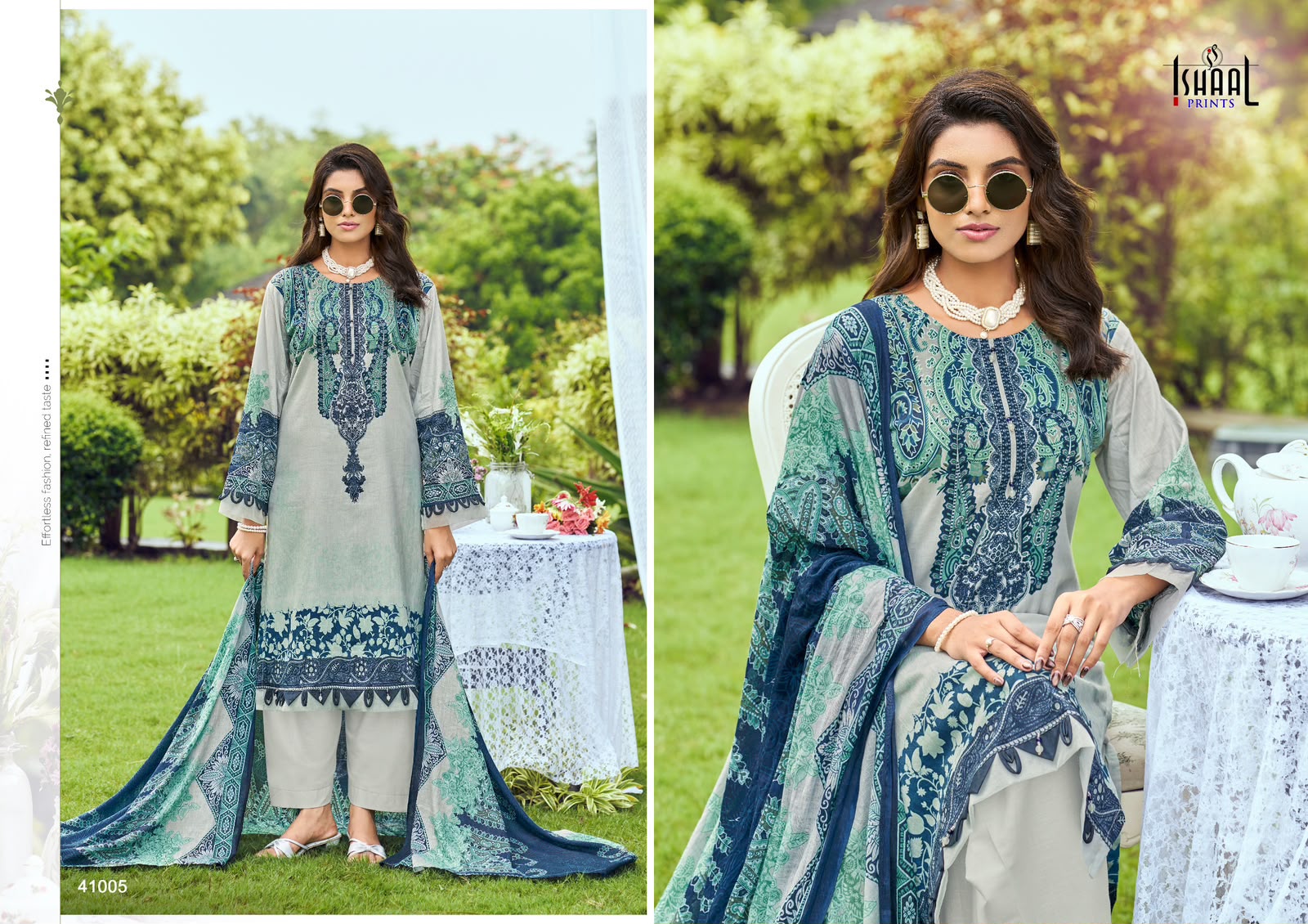 Gulmohar Vol 41 Ishaal Prints Lawn Karachi Salwar Suits Wholesale Rate
