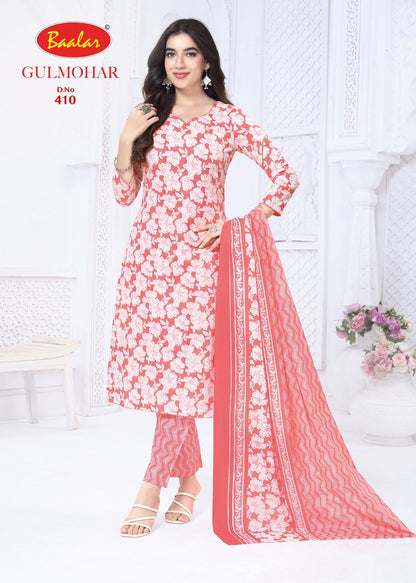 Gulmohar Vol 4 Baalar Lawn Cotton Pant Style Suits Wholesaler Gujarat