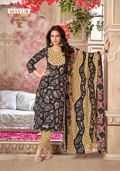 Gulmohar Vol 8 Mayur Creation Pure Cotton Cotton Dress Material Exporter
