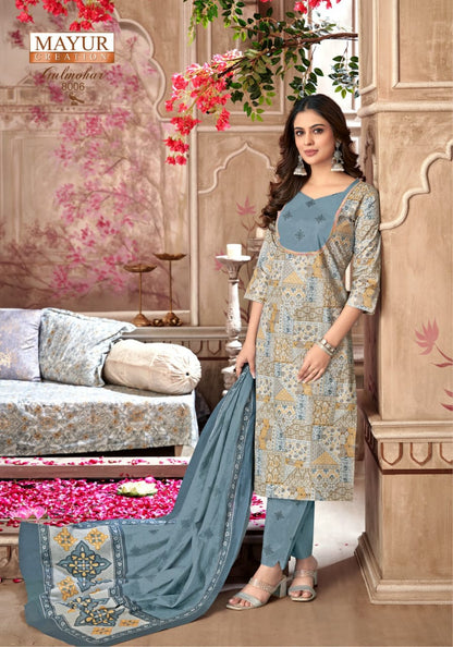 Gulmohar Vol 8 Mayur Creation Pure Cotton Cotton Dress Material Exporter