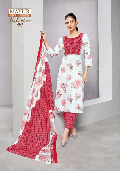 Gulmohar Vol 9 Mayur Creation Cotton Dress Material Manufacturer Ahmedabad