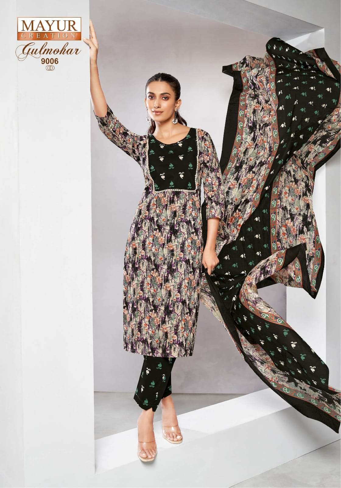 Gulmohar Vol 9 Mayur Creation Cotton Dress Material Manufacturer Ahmedabad