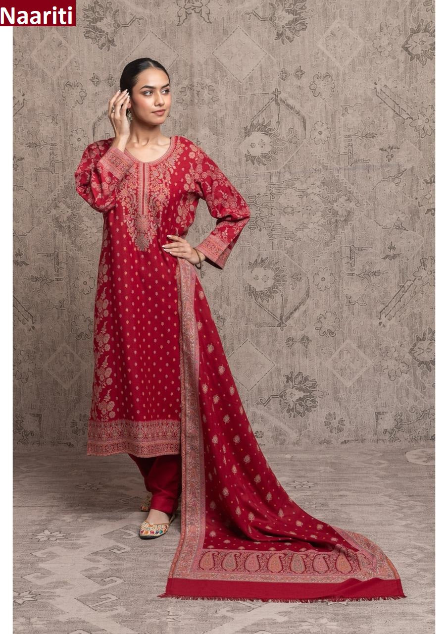 Gulnaar 654 Naariti Woven Pashmina Suits Manufacturer India