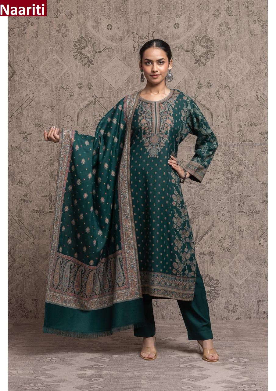 Gulnaar 654 Naariti Woven Pashmina Suits Manufacturer India