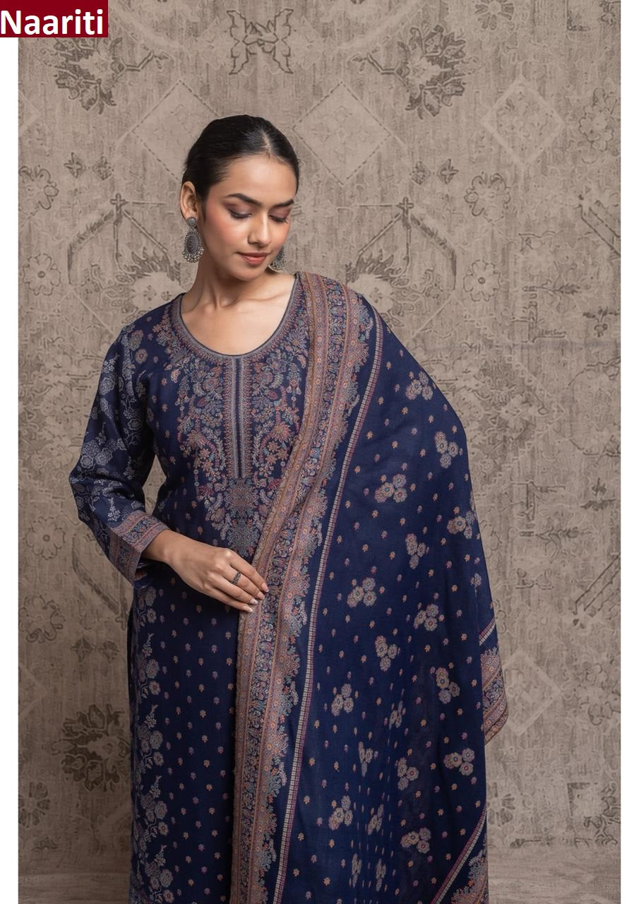 Gulnaar 654 Naariti Woven Pashmina Suits Manufacturer India
