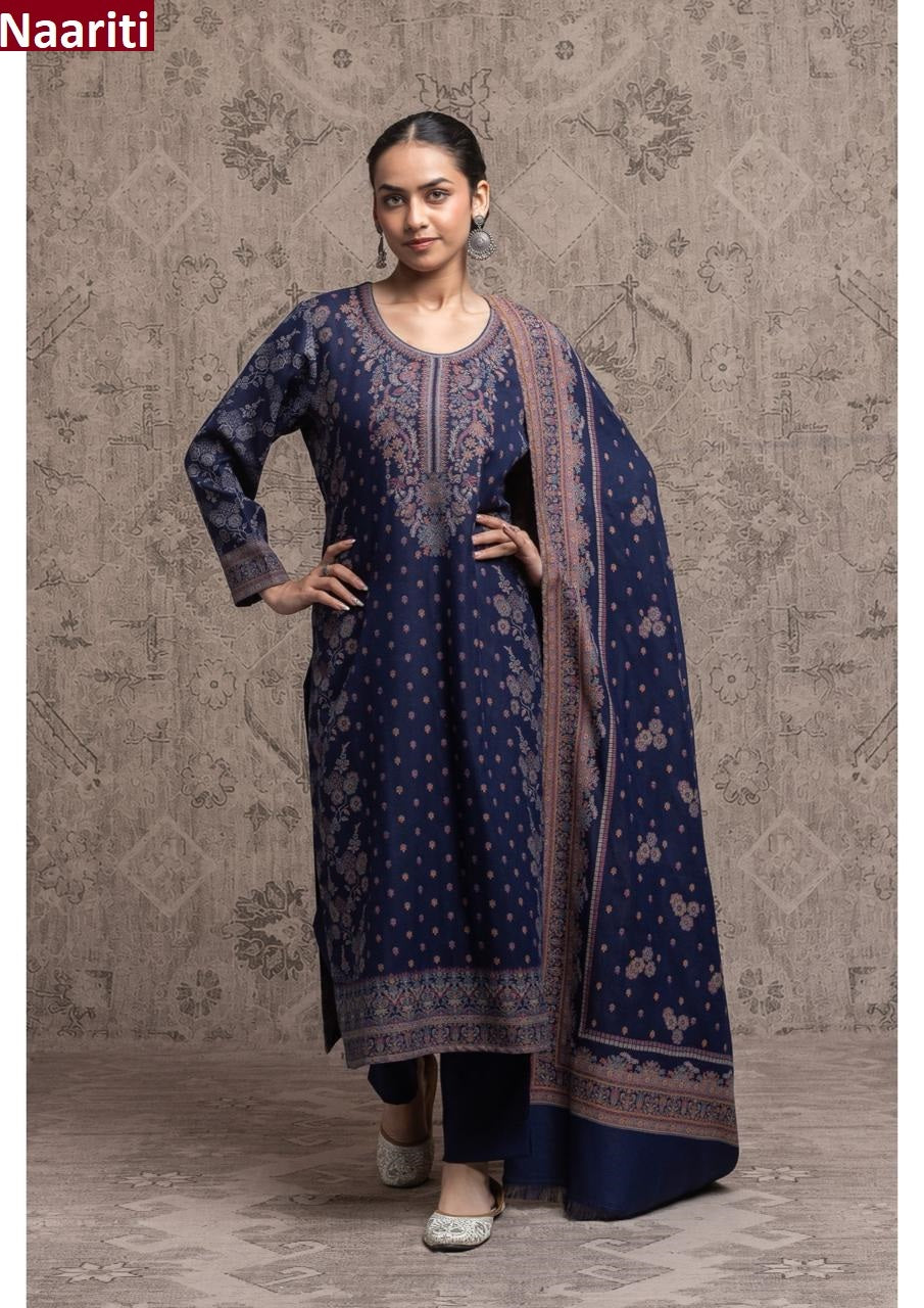 Gulnaar 654 Naariti Woven Pashmina Suits Manufacturer India