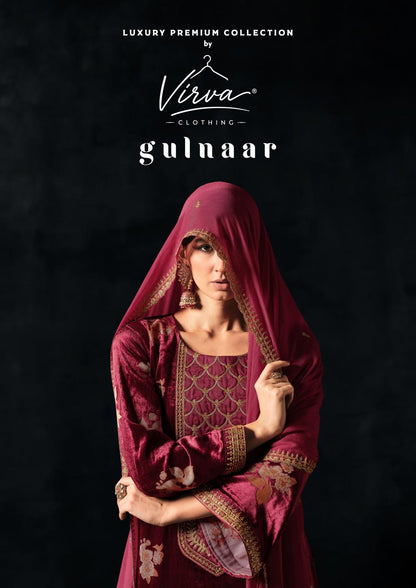 Gulnaar Virva Viscose Velvet Suits Exporter India