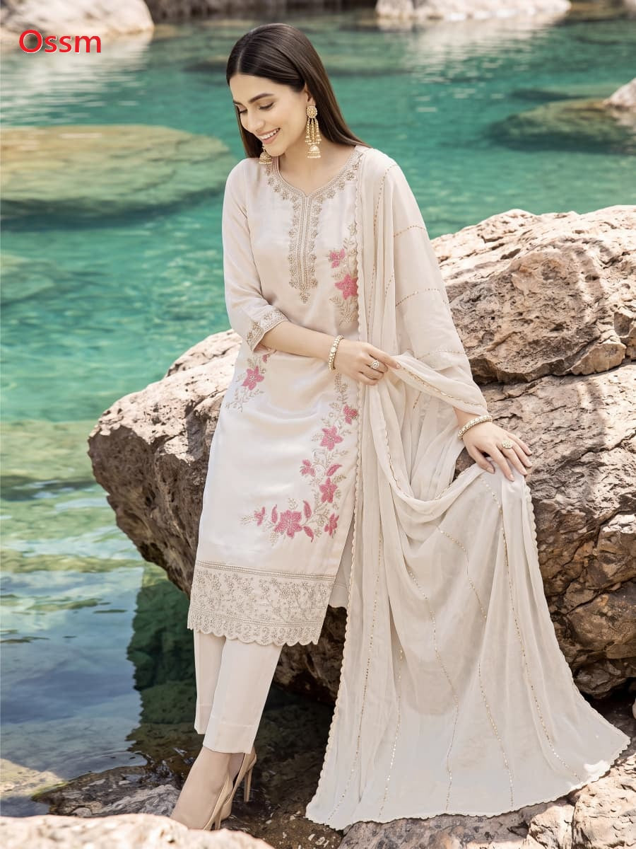 Gulnaaz 2026 Ossm Viscose Readymade Pant Style Suits Wholesaler Ahmedabad