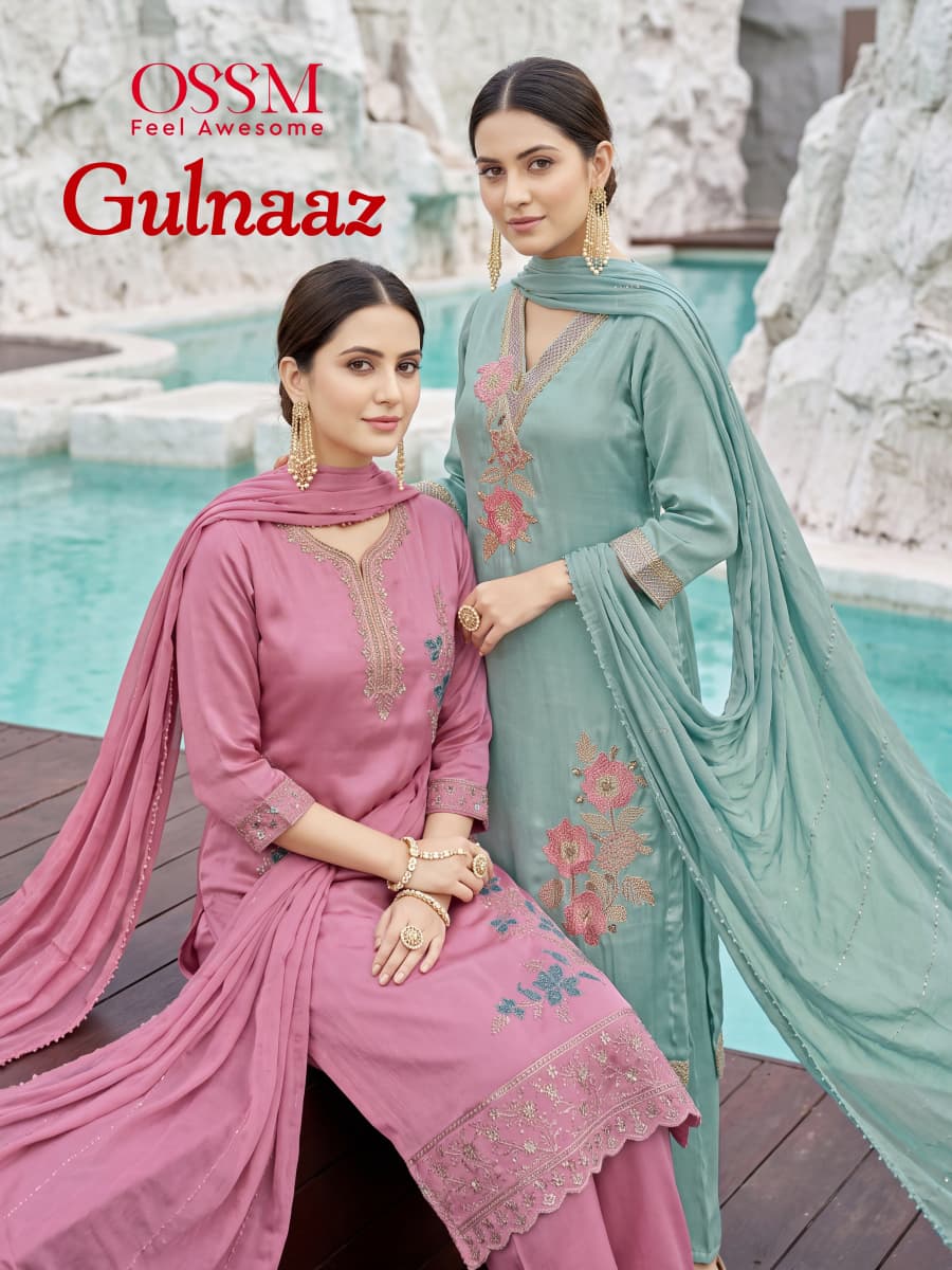 Gulnaaz 2026 Ossm Viscose Readymade Pant Style Suits Wholesaler Ahmedabad