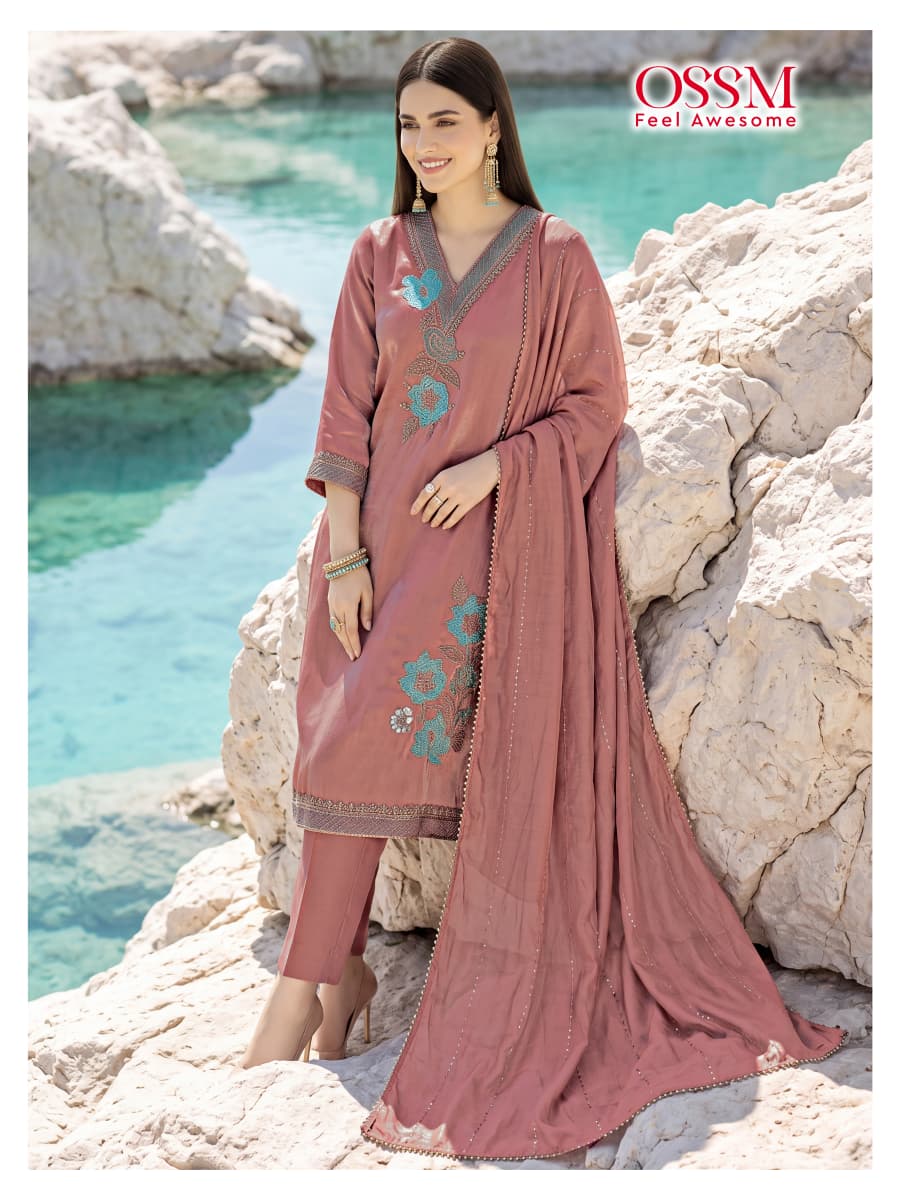 Gulnaaz 2026 Ossm Viscose Readymade Pant Style Suits Wholesaler Ahmedabad