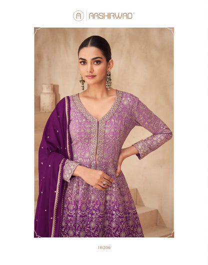 Gulnaaz Aashirwad Creation Georgette Readymade Skirt Style Suits Exporter