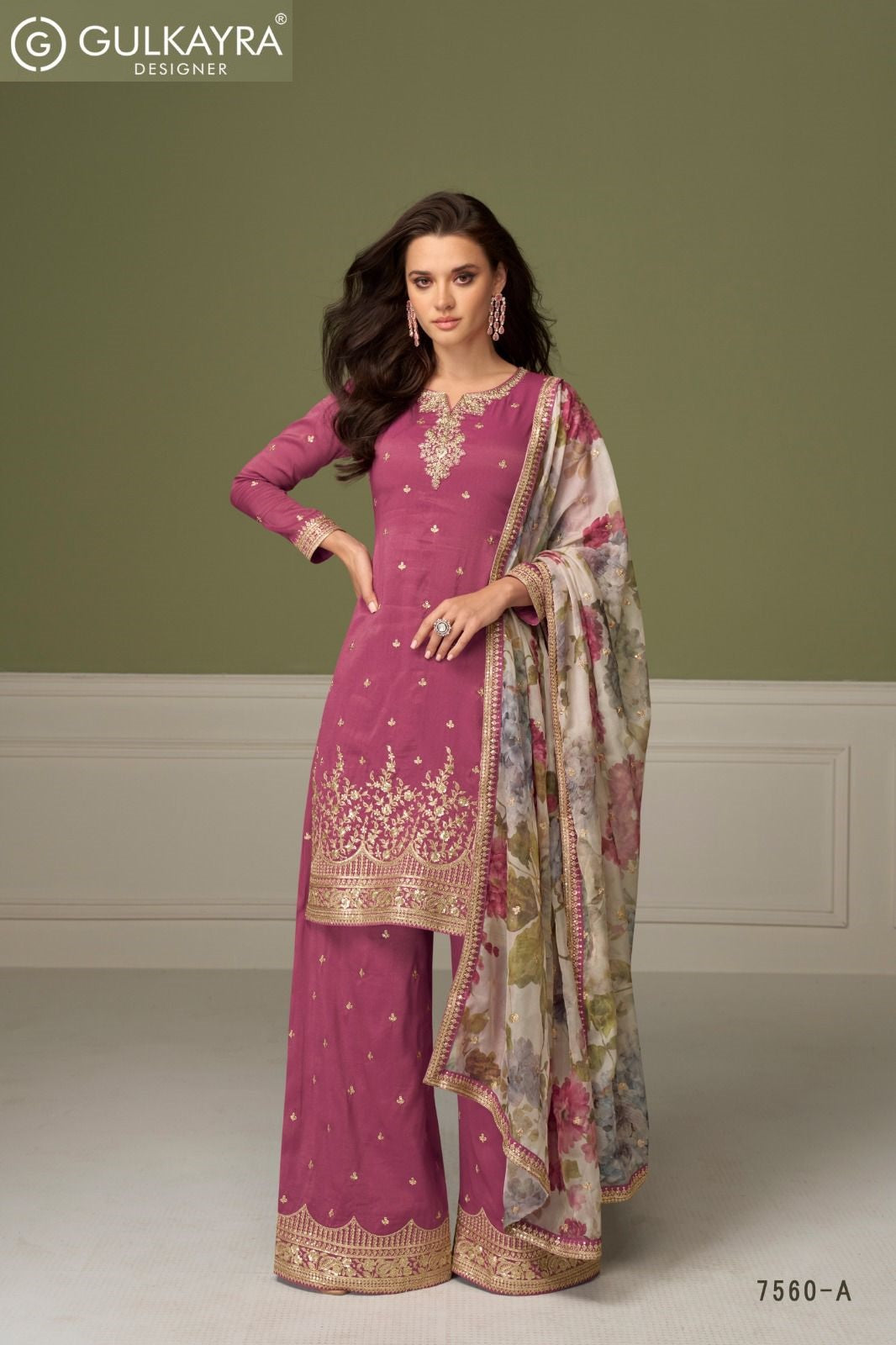 Gulnaaz Gulkayra Designer Simar Readymade Plazzo Style Suits Manufacturer Ahmedabad