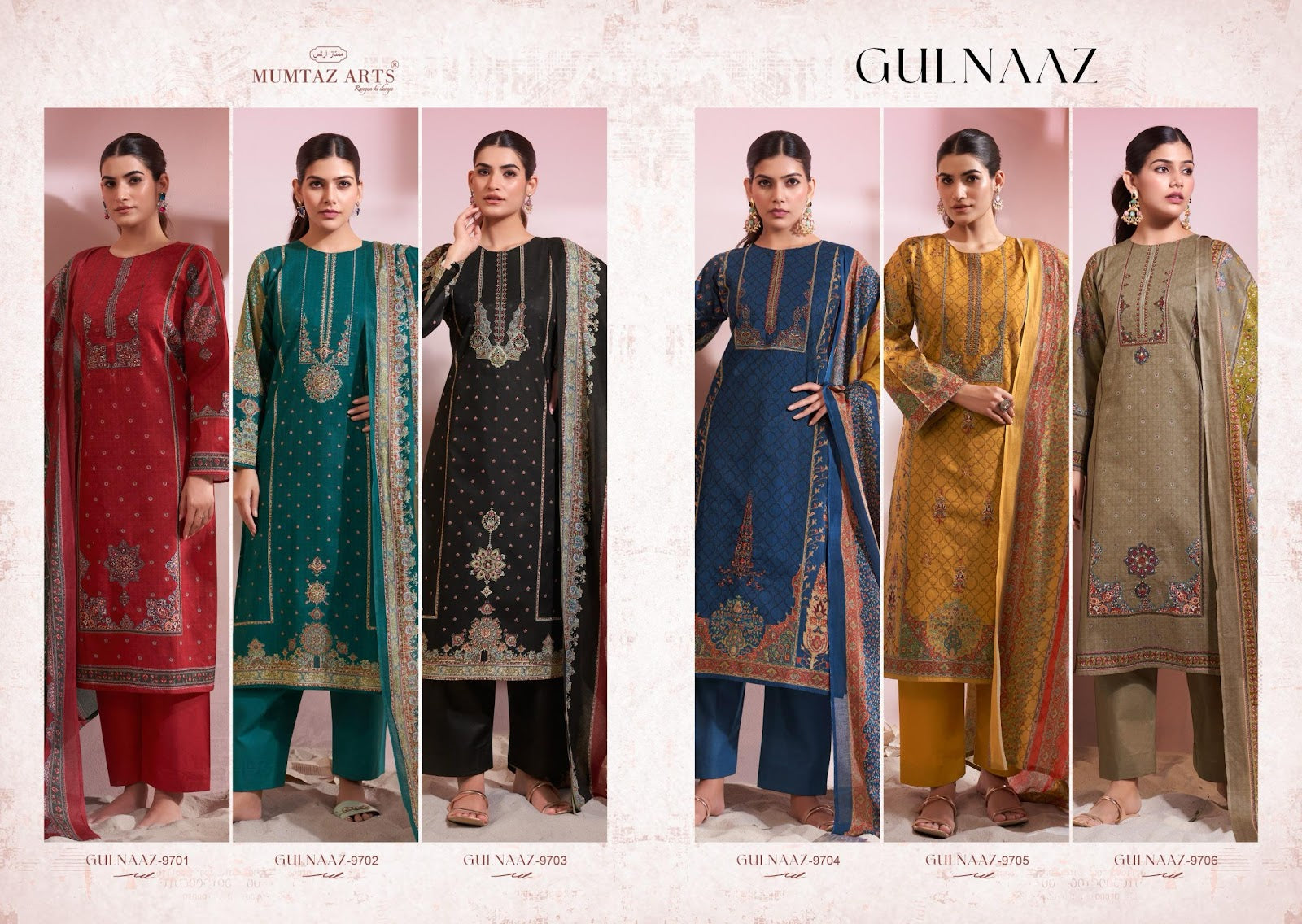 Gulnaaz Mumtaz Arts Viscose Cotton Karachi Salwar Suits Wholesaler India