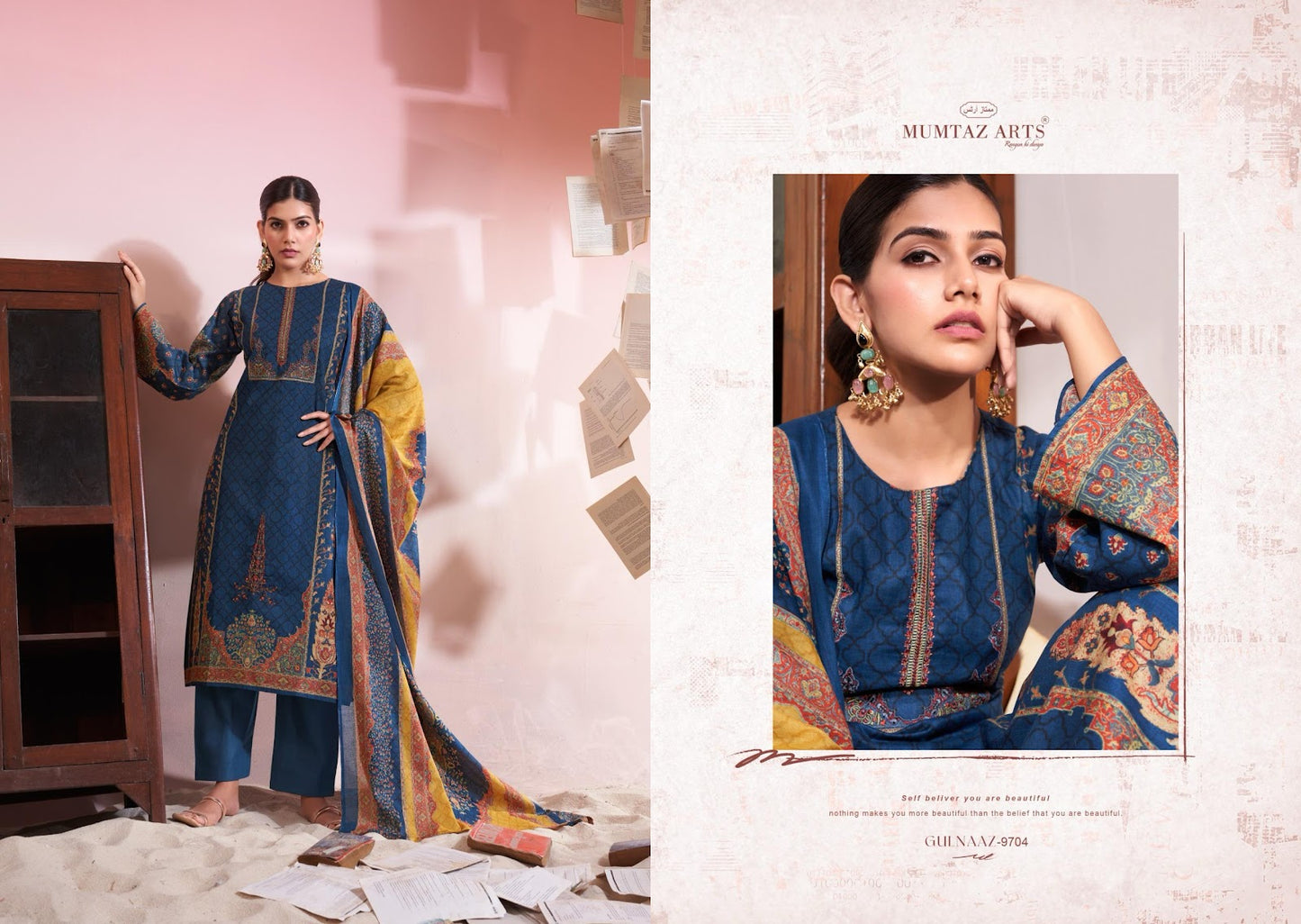Gulnaaz Mumtaz Arts Viscose Cotton Karachi Salwar Suits Wholesaler India