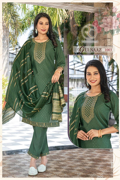 Gulnaaz Ramdev Creation Roman Readymade Pant Style Suits Exporter