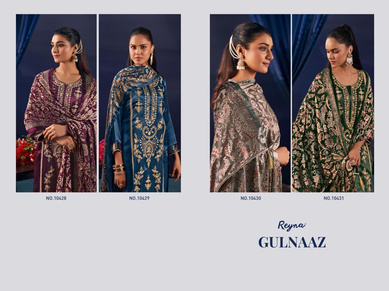 Gulnaaz Reyna Silk Velvet Suits Supplier Gujarat
