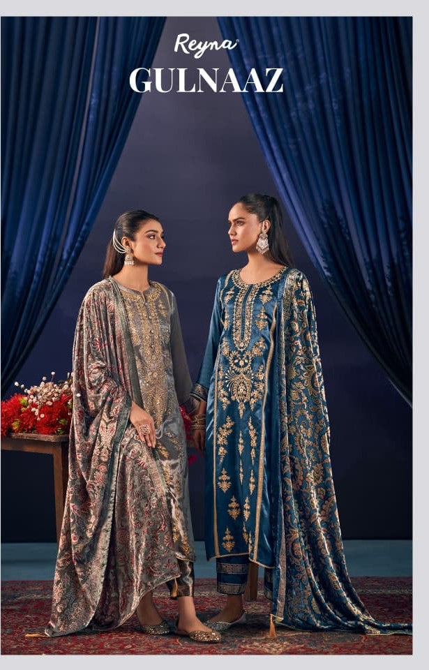 Gulnaaz Reyna Silk Velvet Suits Supplier Gujarat