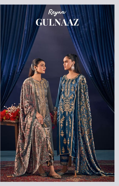 Gulnaaz Reyna Silk Velvet Suits Supplier Gujarat