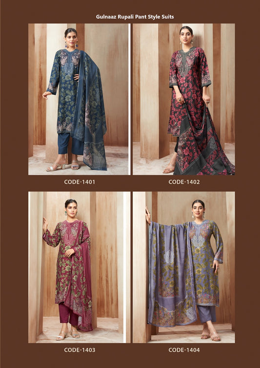 Gulnaaz Rupali Muslin Pant Style Suits Supplier India