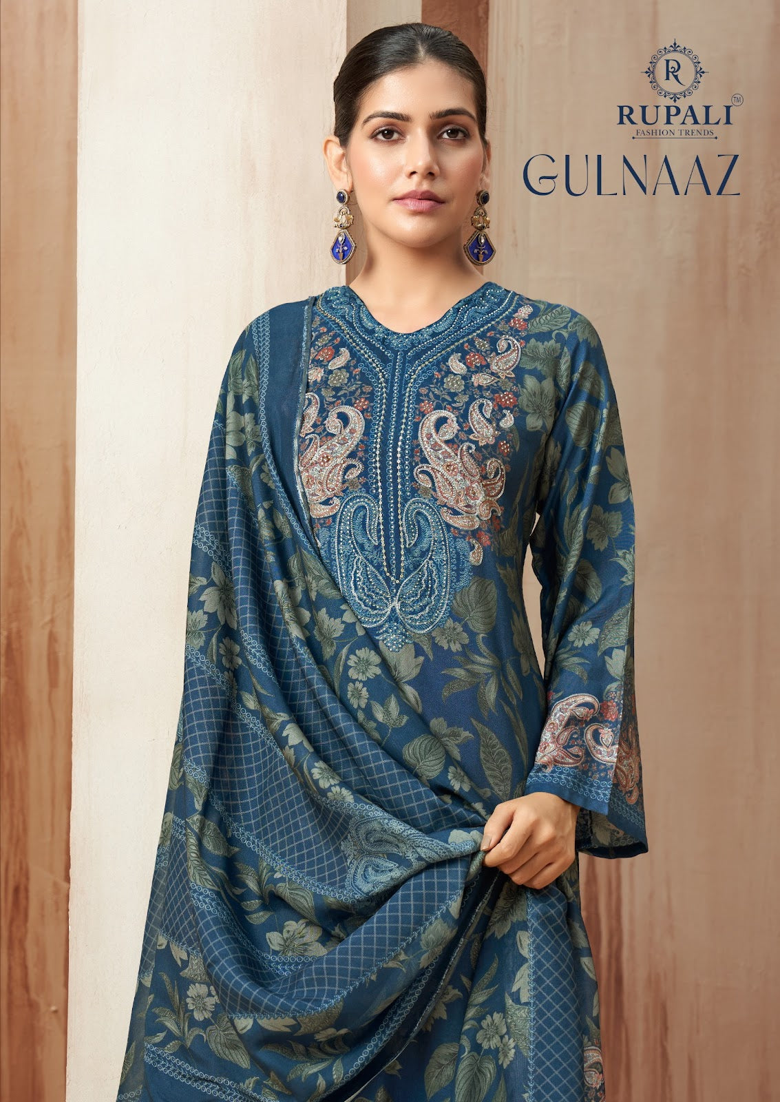Gulnaaz Rupali Muslin Pant Style Suits Supplier India
