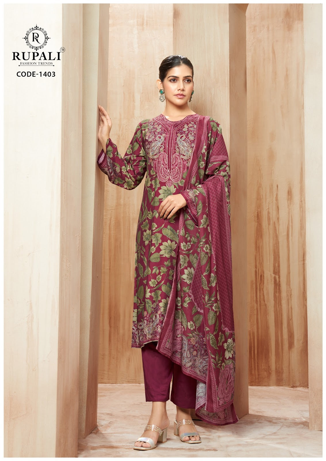 Gulnaaz Rupali Muslin Pant Style Suits Supplier India