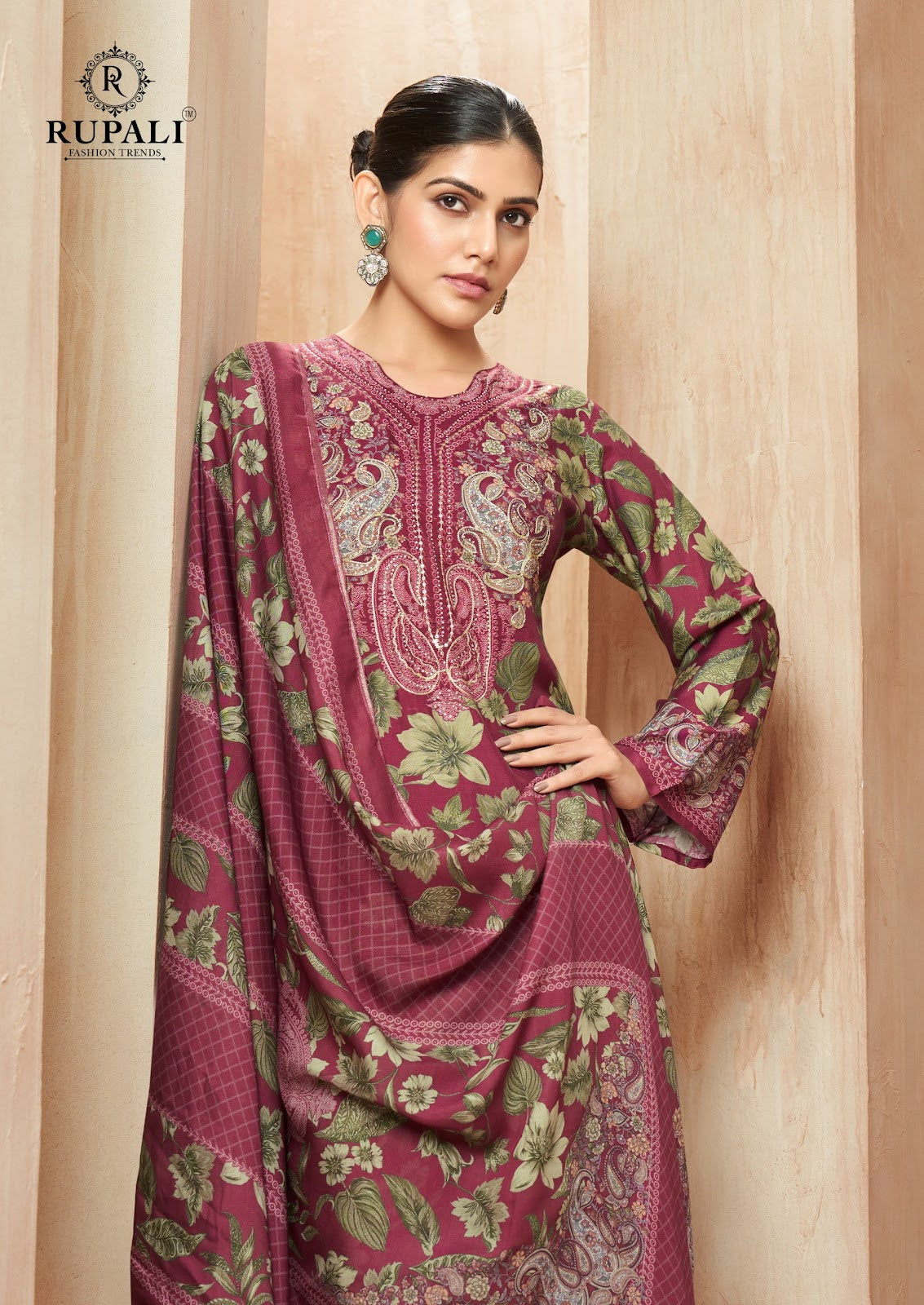 Gulnaaz Rupali Muslin Pant Style Suits Supplier India
