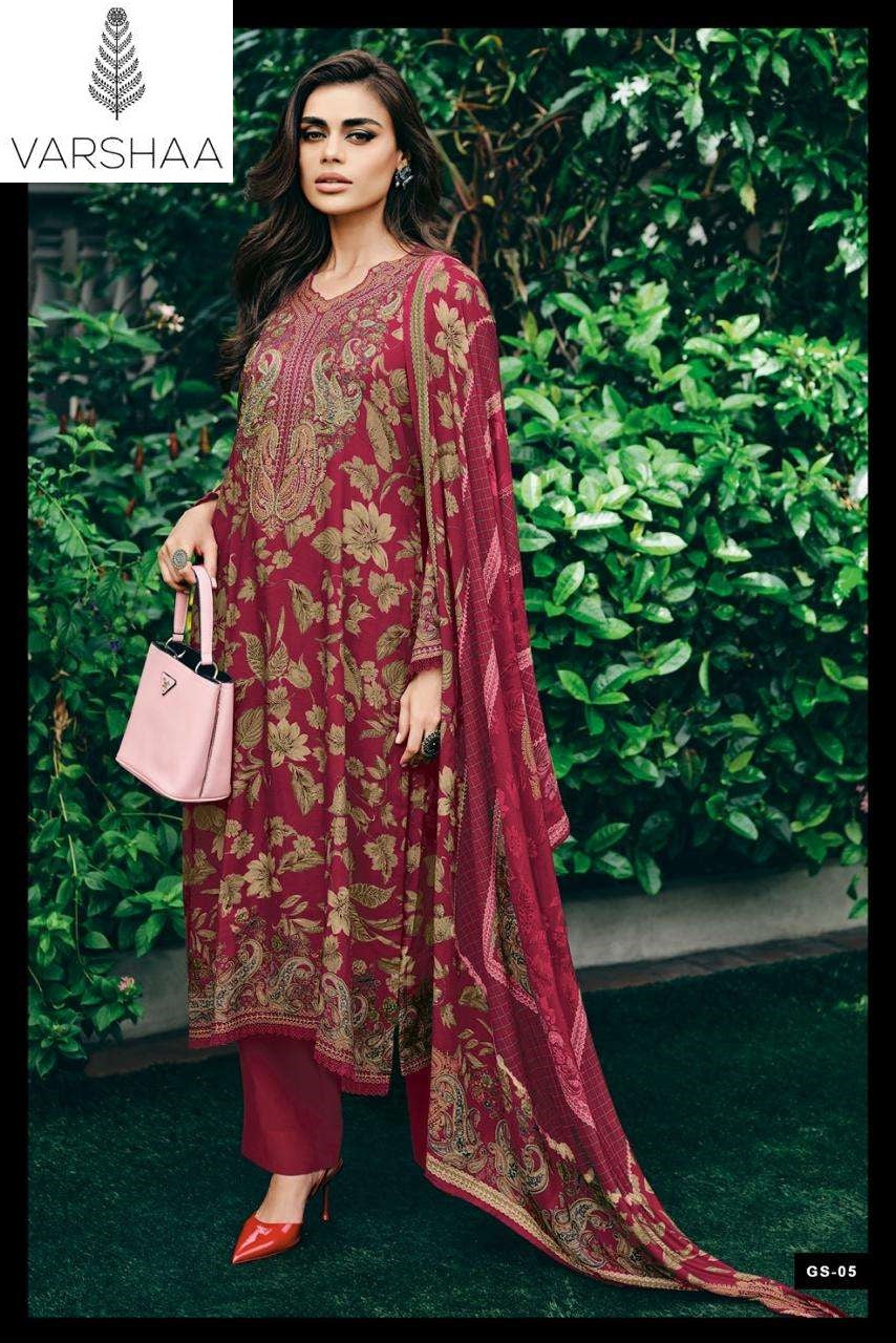 Gulnaaz Special Vol 5 Varshaa Viscose Muslin Pakistani Salwar Suits Manufacturer Ahmedabad