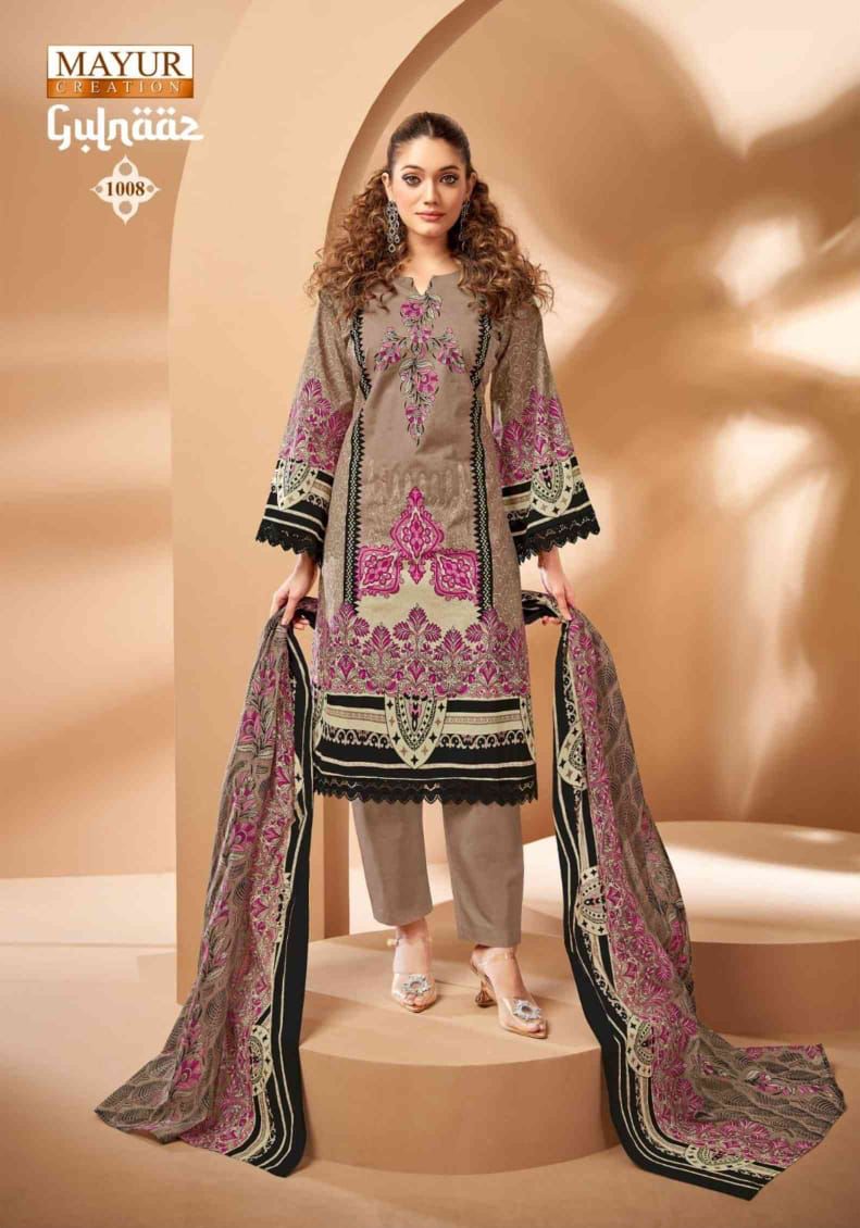 Gulnaaz Vol 1 Mayur Creation Cambric Karachi Readymade Suits Wholesaler