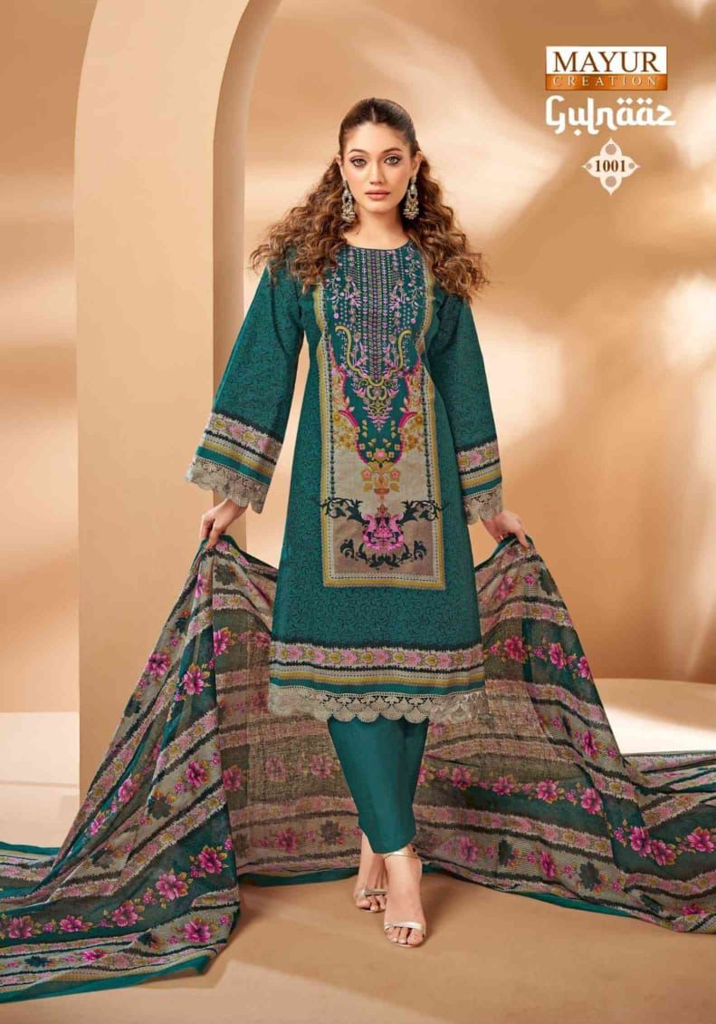 Gulnaaz Vol 1 Mayur Creation Cambric Karachi Salwar Suits Exporter India