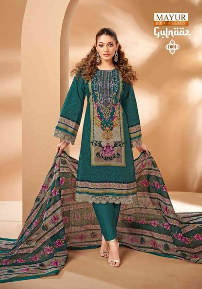 Gulnaaz Vol 1 Mayur Creation Cambric Karachi Salwar Suits Exporter India