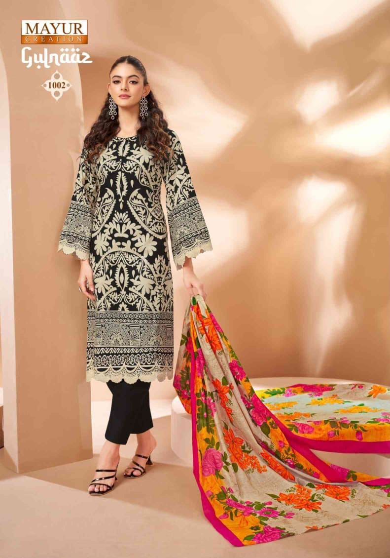 Gulnaaz Vol 1 Mayur Creation Cambric Karachi Salwar Suits Exporter India