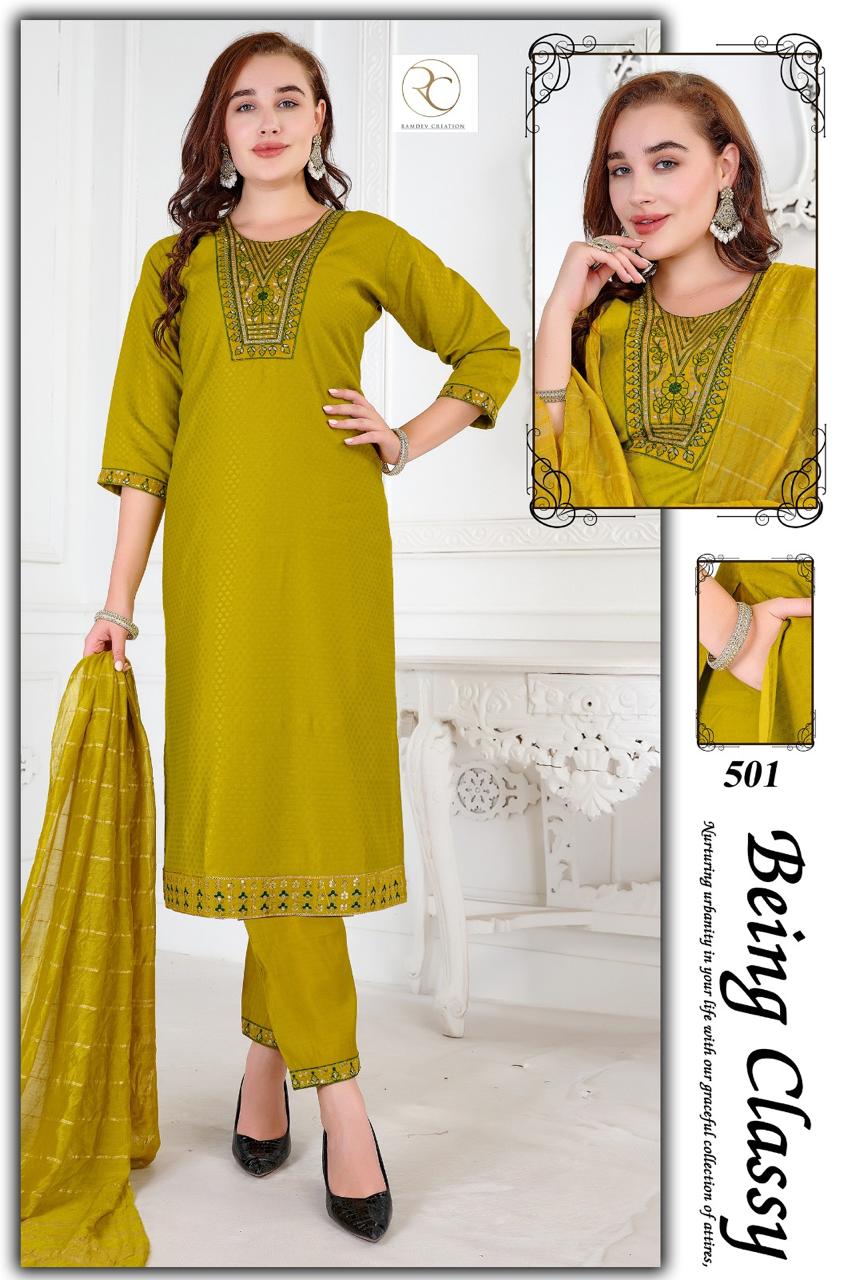 Gulnaaz Vol 2 Ramdev Creation Roman Readymade Pant Style Suits Wholesaler Gujarat