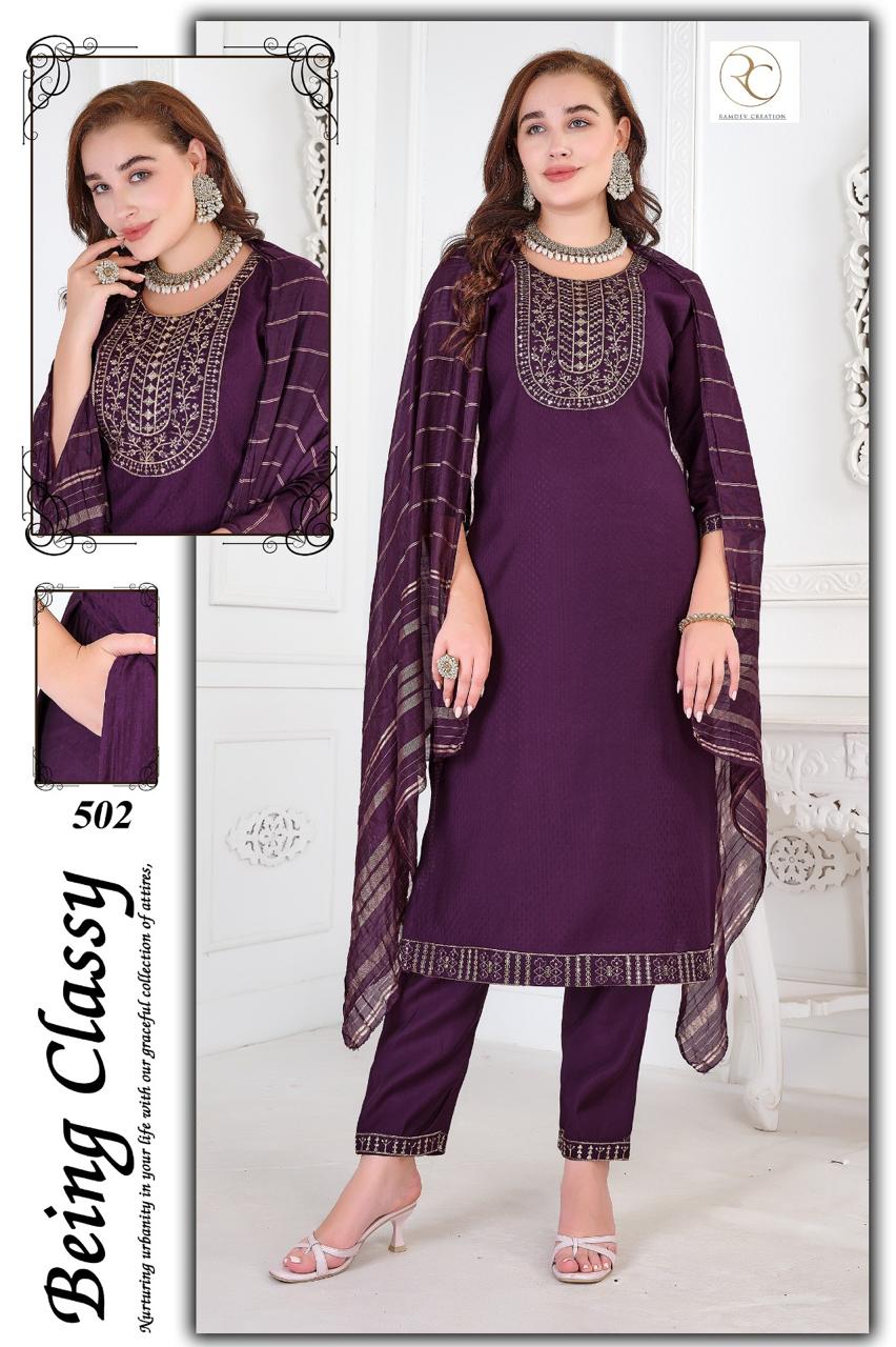 Gulnaaz Vol 2 Ramdev Creation Roman Readymade Pant Style Suits Wholesaler Gujarat