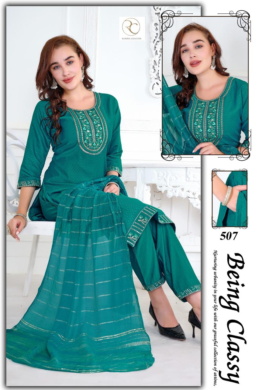 Gulnaaz Vol 2 Ramdev Creation Roman Readymade Pant Style Suits Wholesaler Gujarat