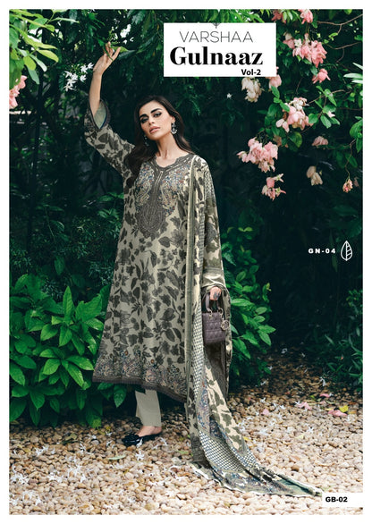 Gulnaaz Vol 2 Varsha Fashions Viscose Muslin Pant Style Suits Wholesaler