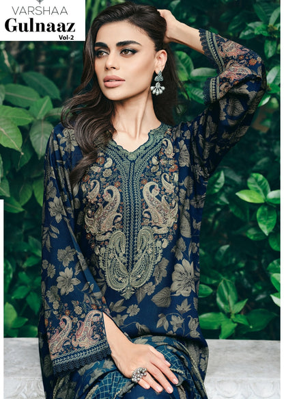 Gulnaaz Vol 2 Varsha Fashions Viscose Muslin Pant Style Suits Wholesaler