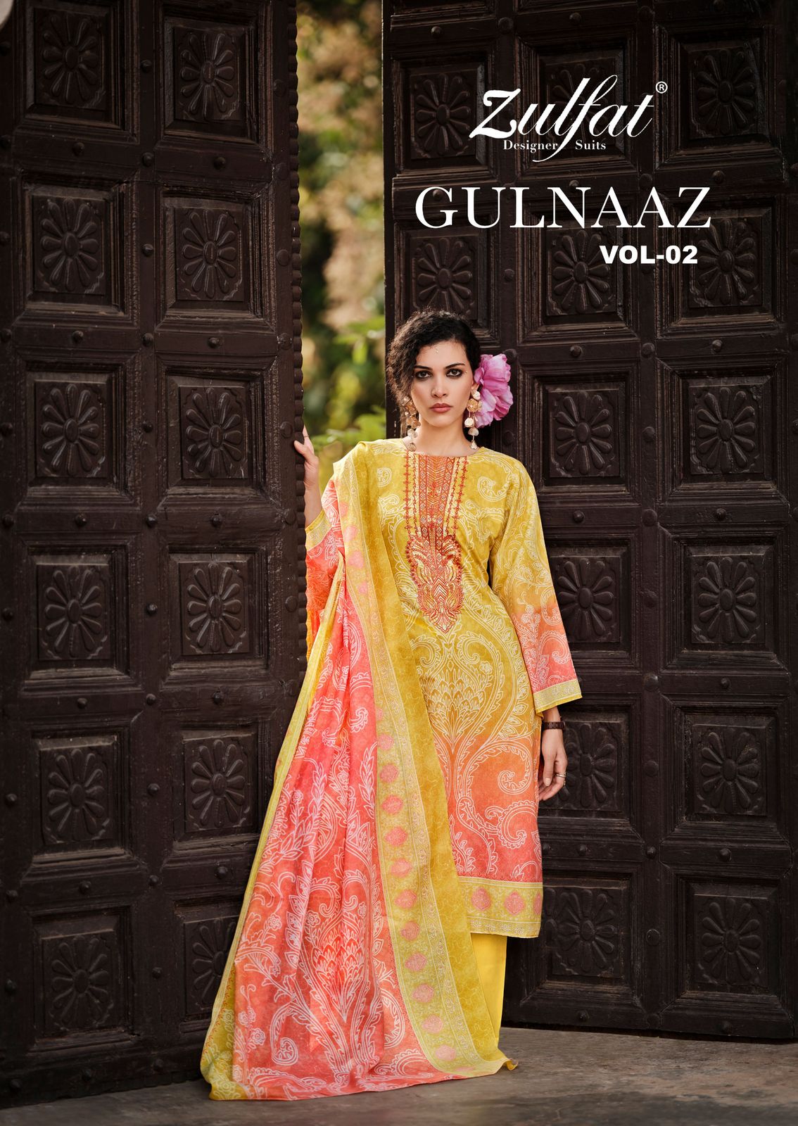 Gulnaaz Vol 2 Zulfat Designer Pure Cotton Pant Style Suits Manufacturer