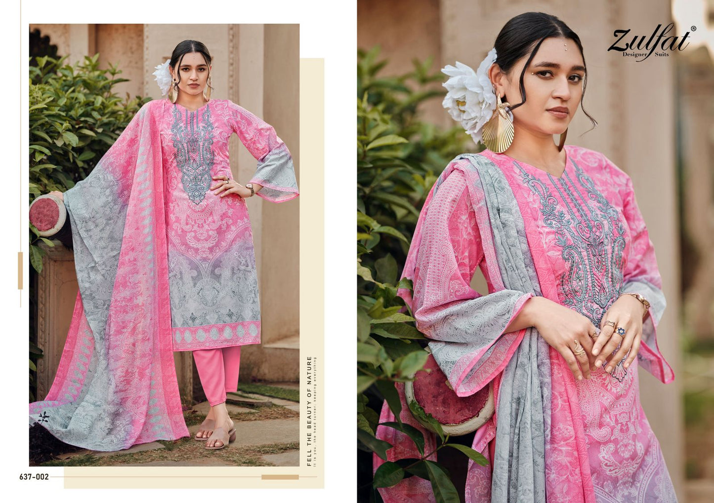 Gulnaaz Vol 2 Zulfat Designer Pure Cotton Pant Style Suits Manufacturer
