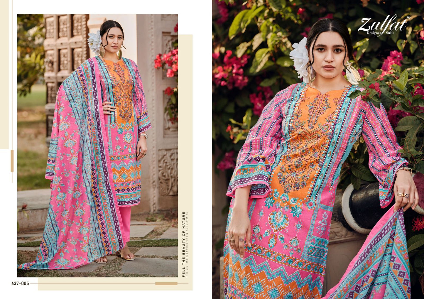 Gulnaaz Vol 2 Zulfat Designer Pure Cotton Pant Style Suits Manufacturer
