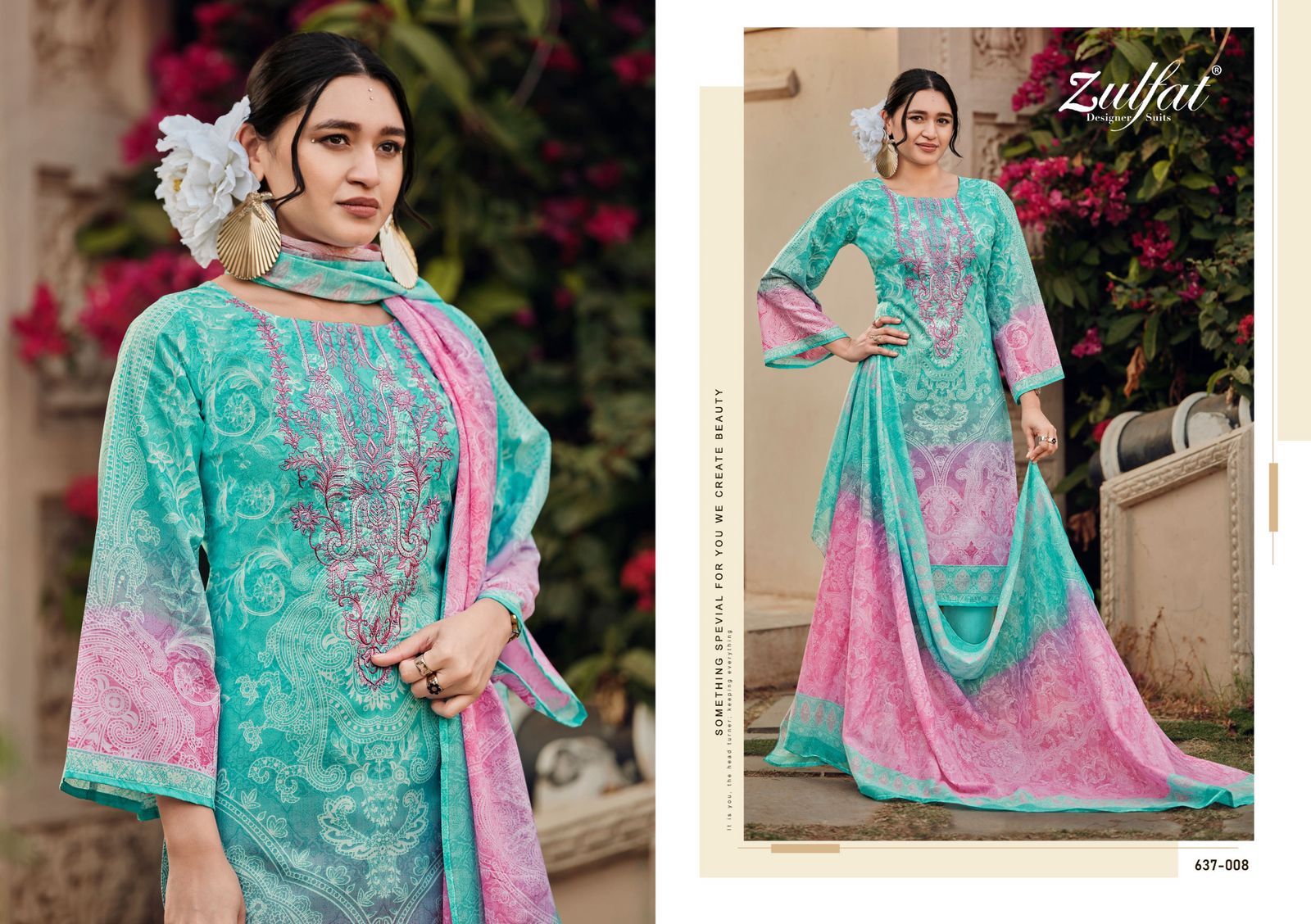Gulnaaz Vol 2 Zulfat Designer Pure Cotton Pant Style Suits Manufacturer