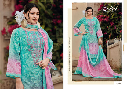 Gulnaaz Vol 2 Zulfat Designer Pure Cotton Pant Style Suits Manufacturer