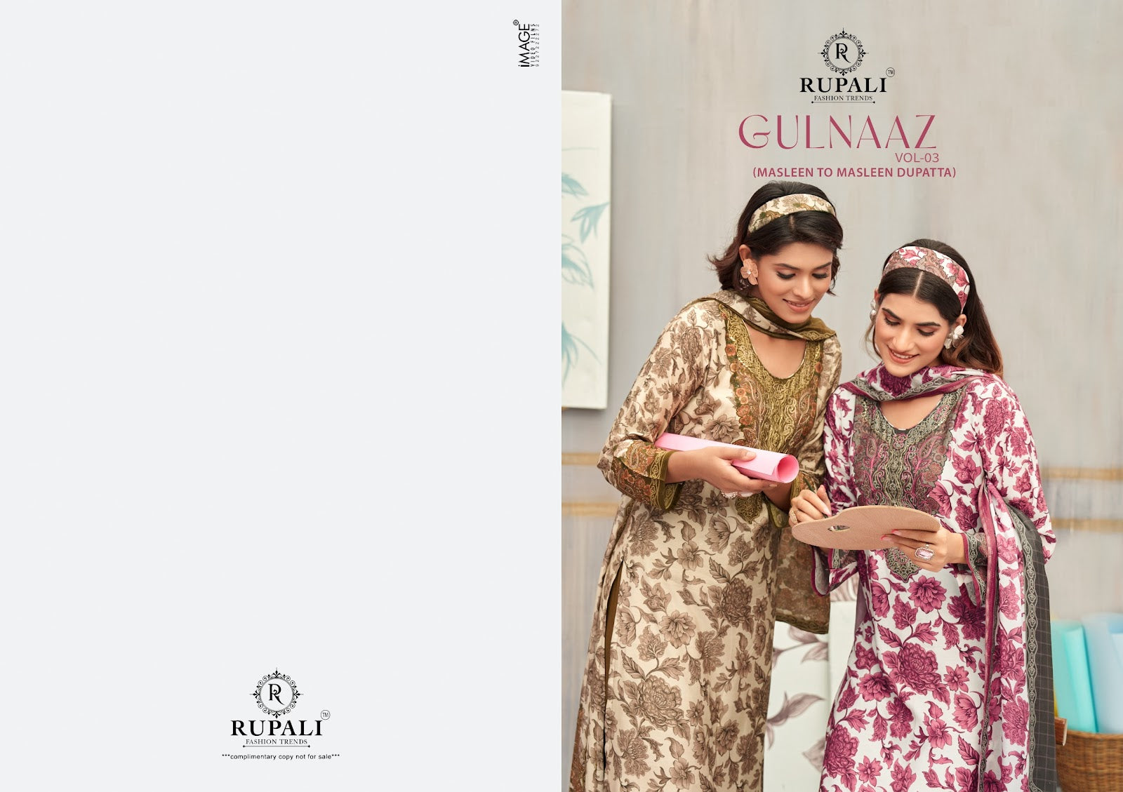Gulnaaz Vol 3 Rupali Muslin Pant Style Suits Supplier Ahmedabad
