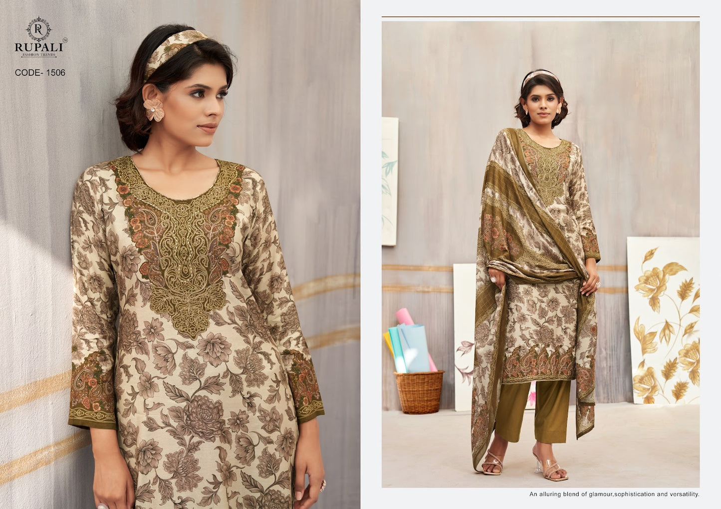 Gulnaaz Vol 3 Rupali Muslin Pant Style Suits Supplier Ahmedabad