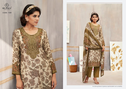 Gulnaaz Vol 3 Rupali Muslin Pant Style Suits Supplier Ahmedabad