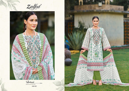 Gulnaaz Vol 3 Zulfat Designer Pure Cotton Pant Style Suits Manufacturer India