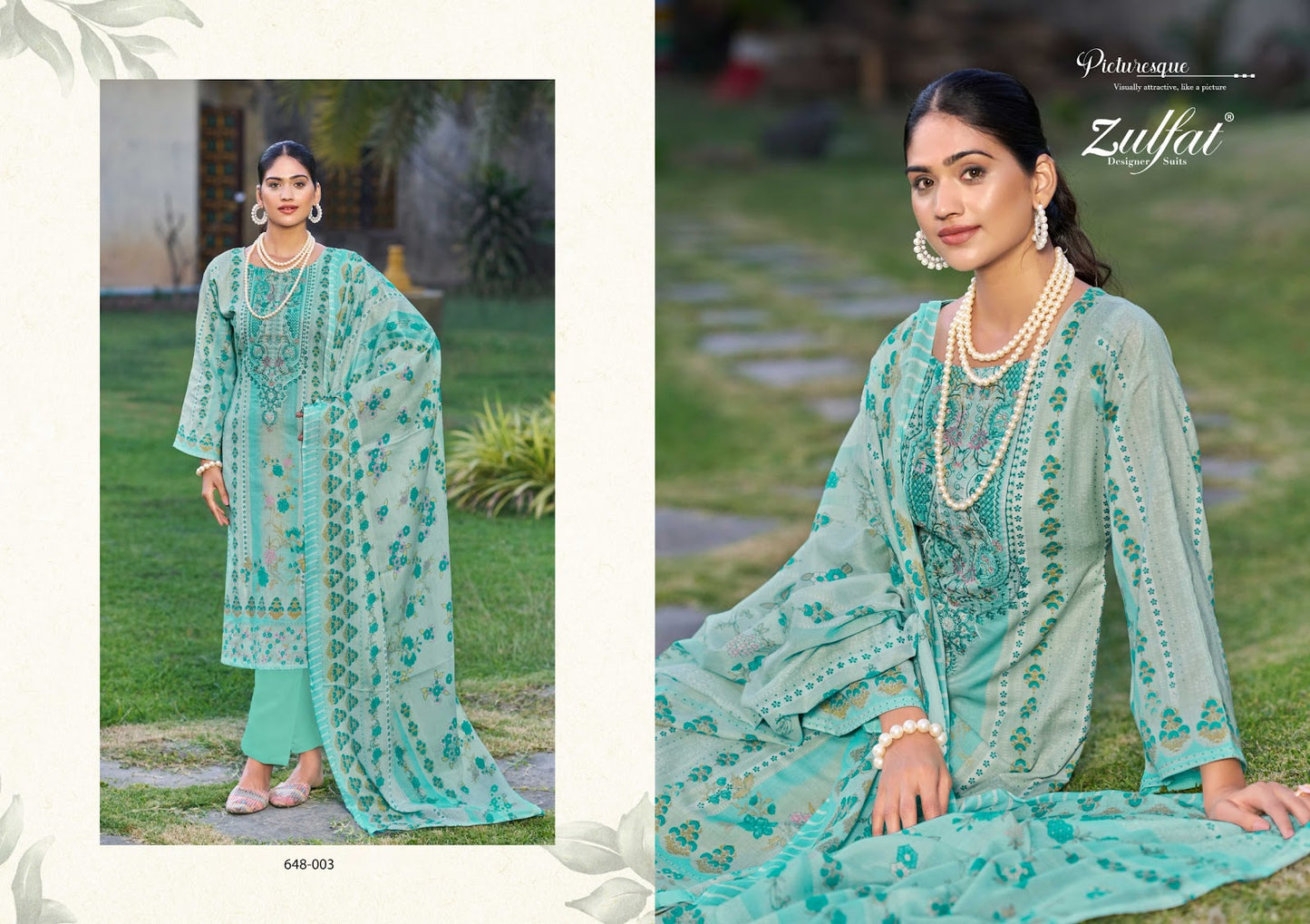 Gulnaaz Vol 3 Zulfat Designer Pure Cotton Pant Style Suits Manufacturer India