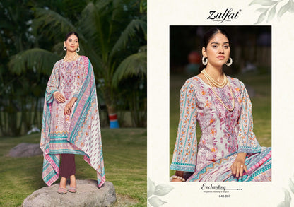 Gulnaaz Vol 3 Zulfat Designer Pure Cotton Pant Style Suits Manufacturer India