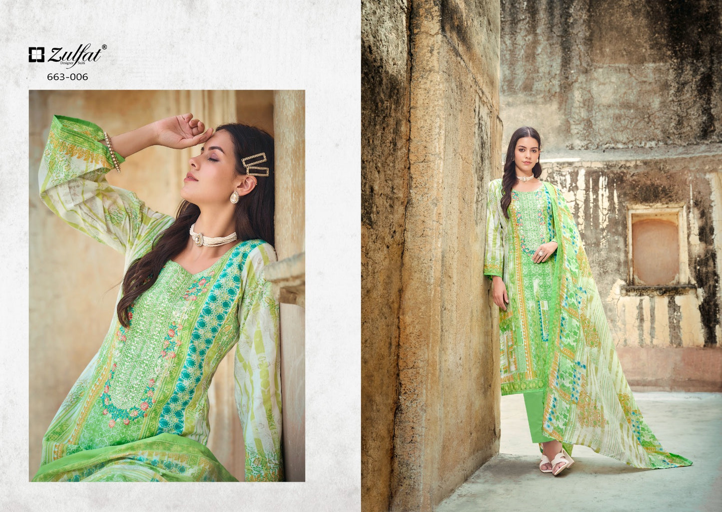 Gulnaaz Vol 5 Zulfat Designer Cotton Karachi Readymade Suits Supplier Gujarat