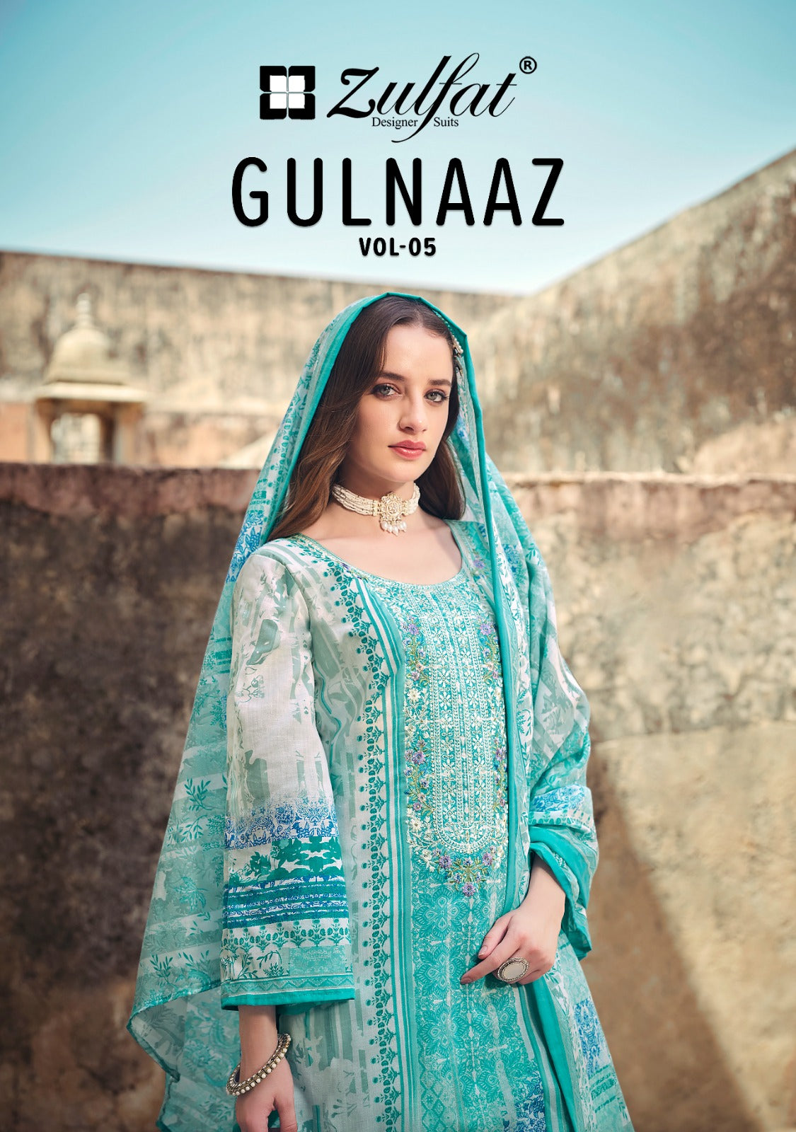 Gulnaaz Vol 5 Zulfat Designer Cotton Karachi Salwar Suits Wholesale Rate